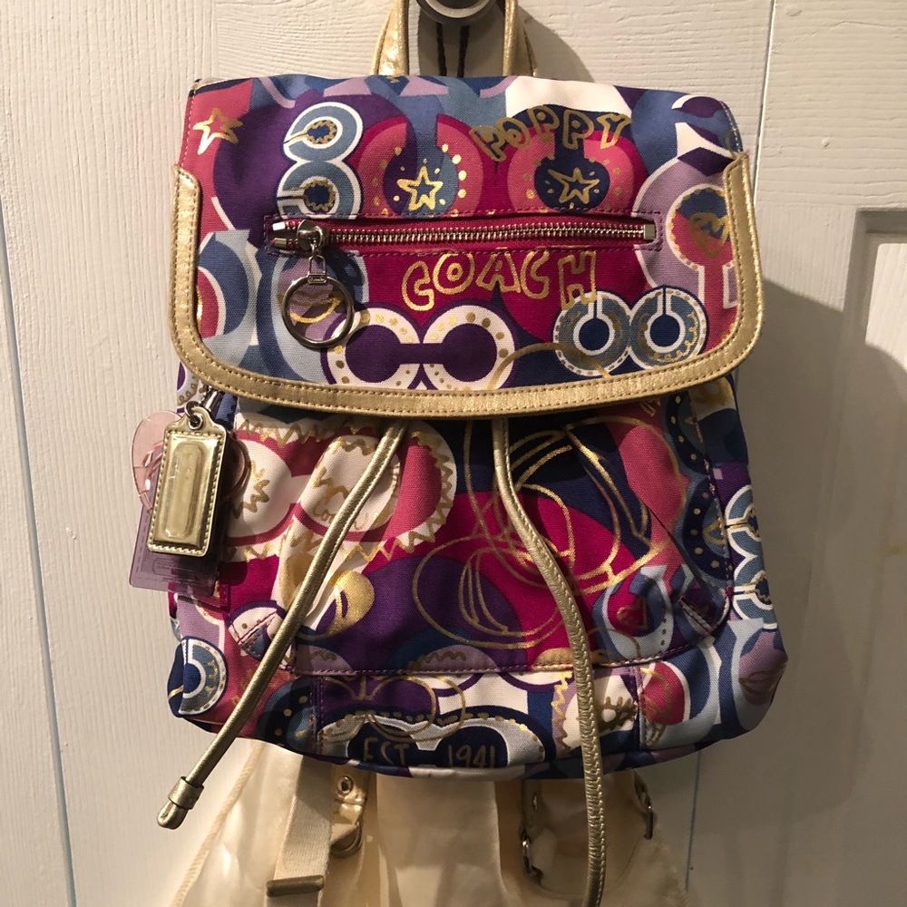 Coach Poppy Backpack Purse
